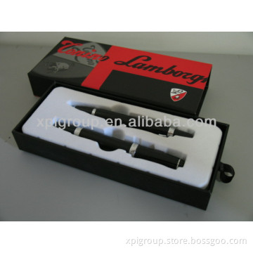 cardboard packaging box with flocking plastic tray